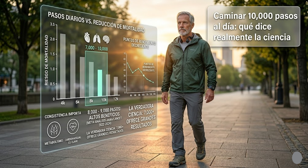 Caminar 10000 pasos al día: qué dice la ciencia