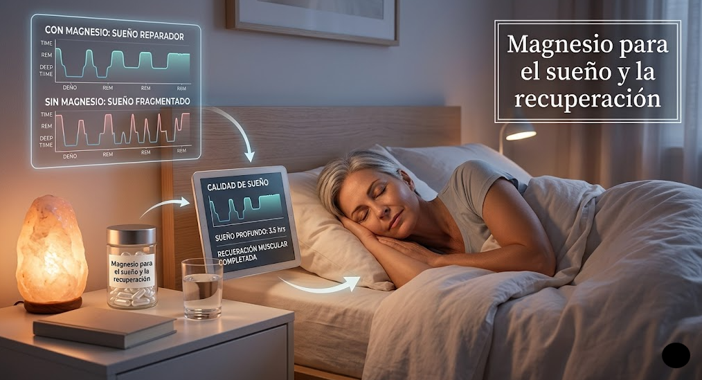 Magnesio para el sueño y la recuperación muscular