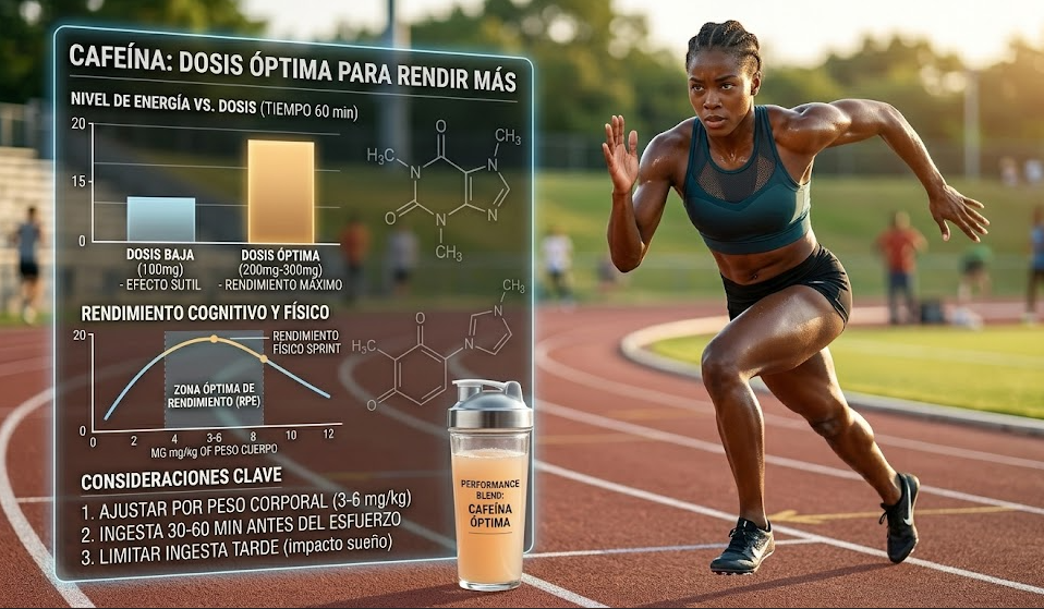 Cafeína: dosis óptima para rendir más